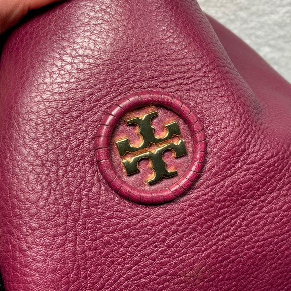 Tory Burch Maroon Leather Hobo Bag - Picture 16 of 16